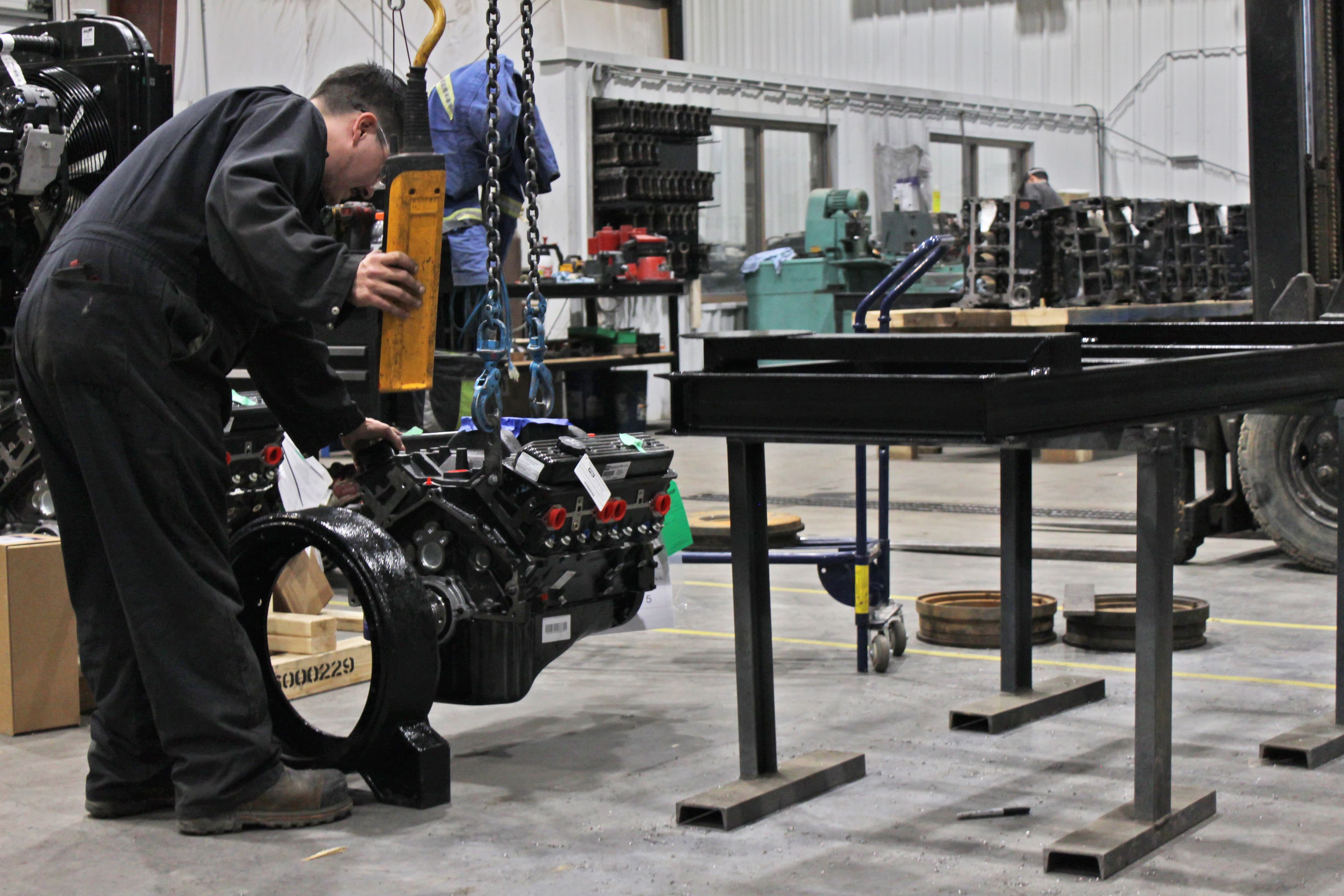 Hands-on work in the shop