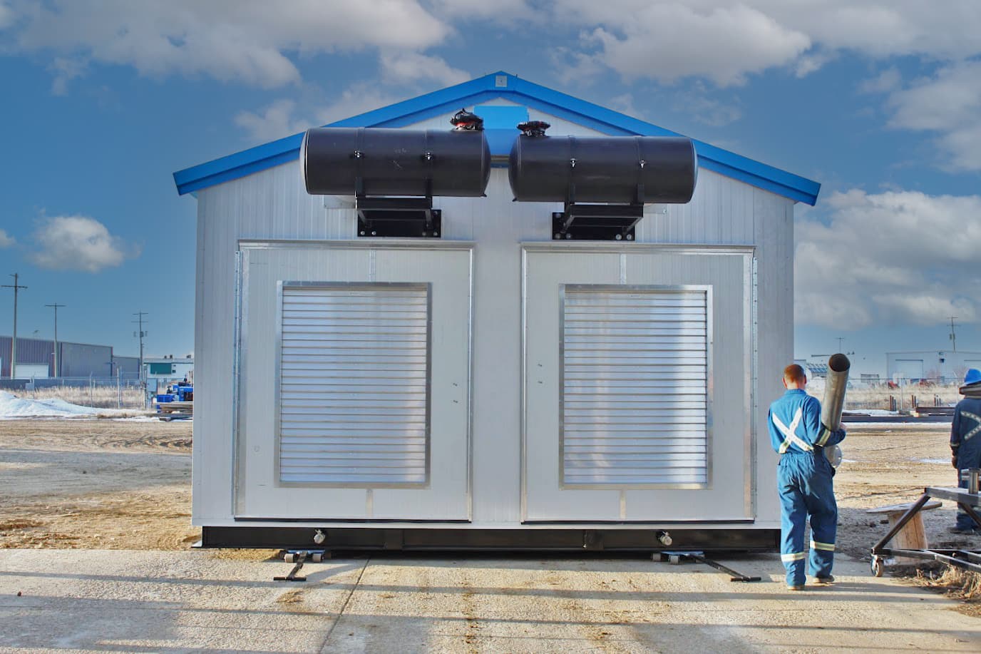 Team members working in the shop