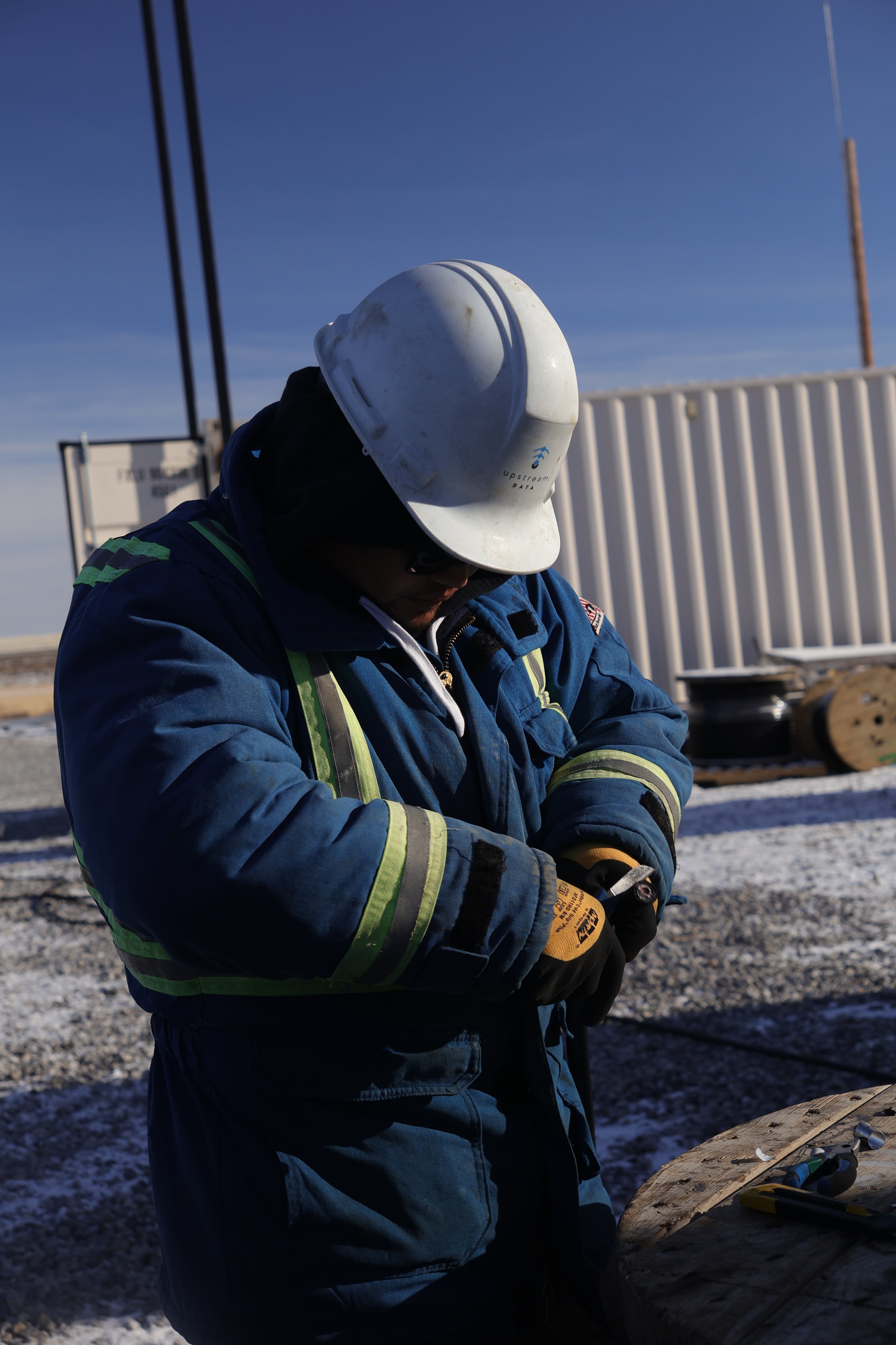 Team members working in the shop