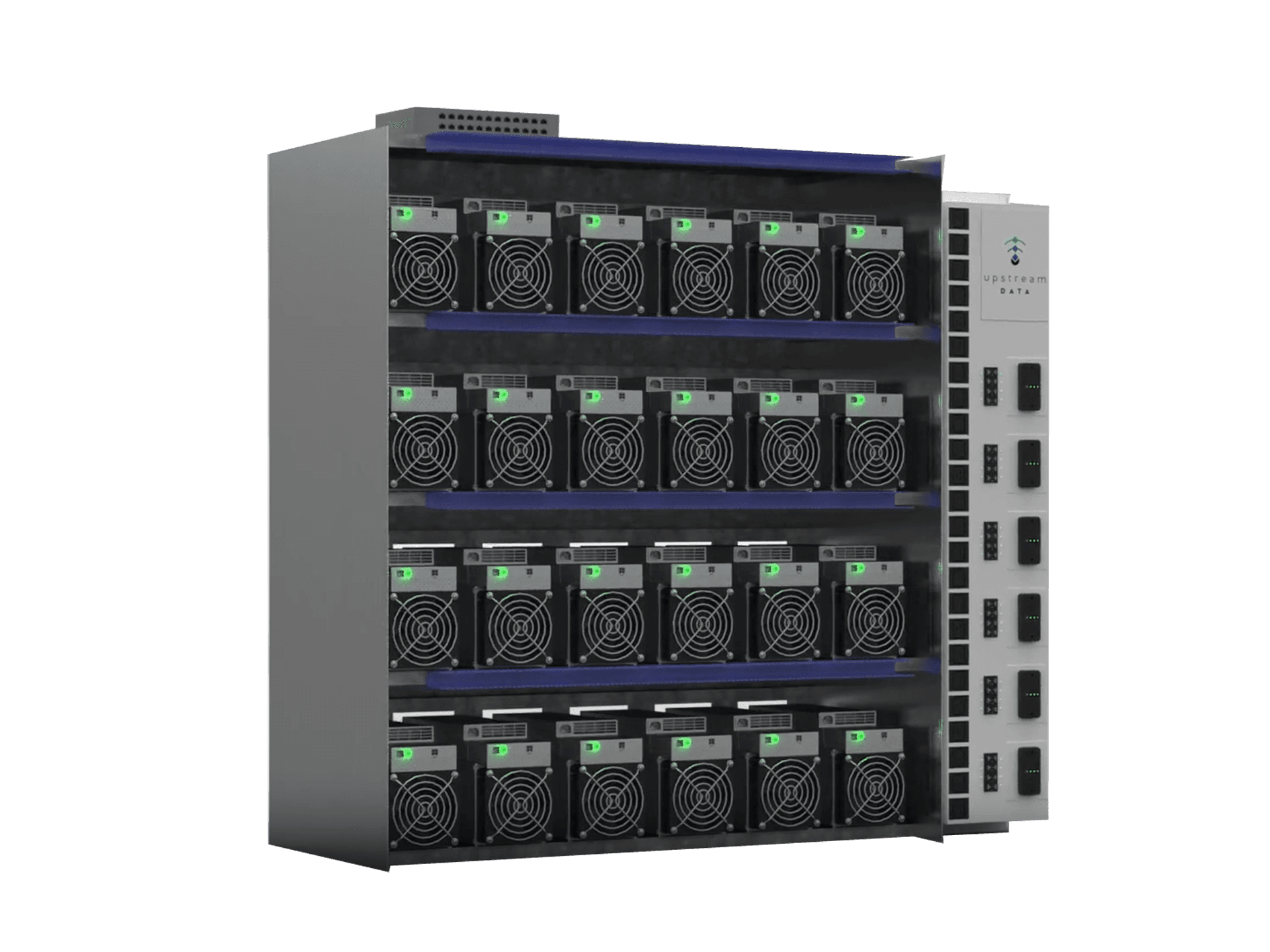 Power dense racks with integrated PDU